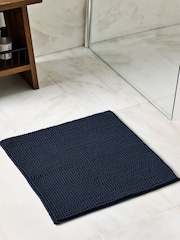 Blue Navy Bobble Bath Mat - Image 1 of 2