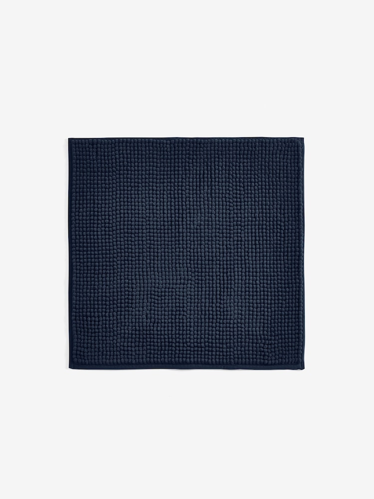 Blue Navy Bobble Bath Mat - Image 2 of 2