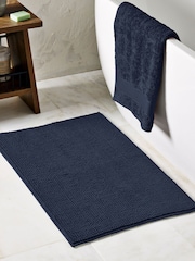 Blue Navy Bobble X-Large Bath Mat - Image 1 of 2