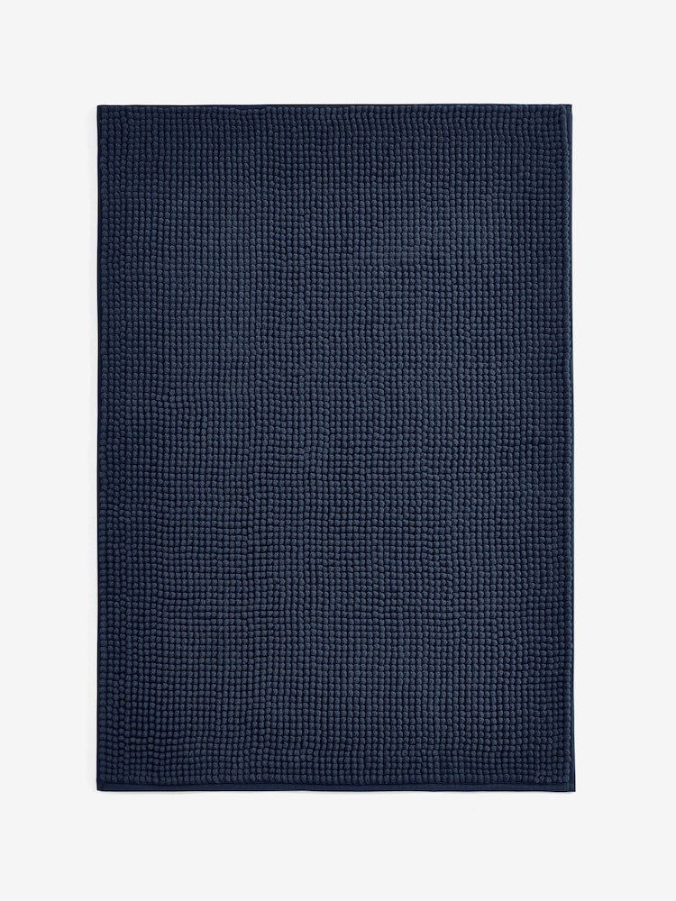 Blue Navy Bobble X-Large Bath Mat - Image 2 of 2