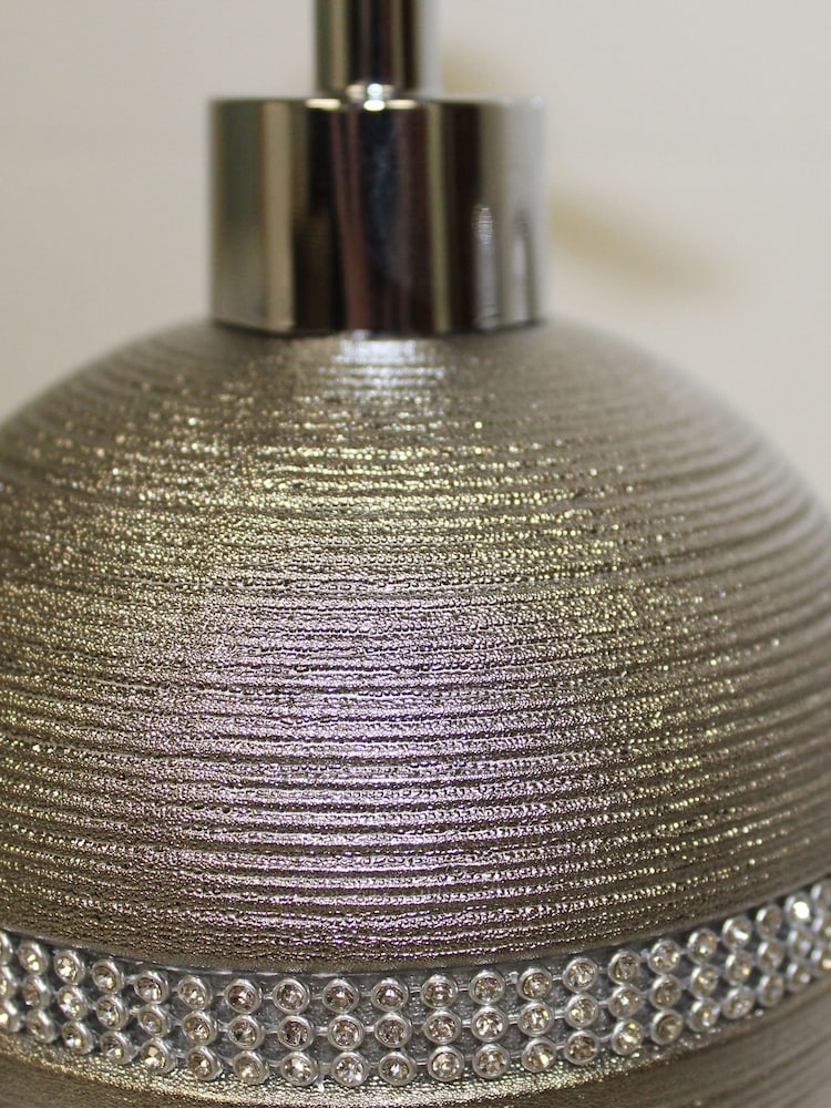 Showerdrape Silver Pzazz Diamante Bathroom Sink Liquid Soap Dispenser - Image 2 of 4 Showerdrape Silver Pzazz Diamante Bathroom Sink Liquid Soap Dispenser - Image 2 of 4