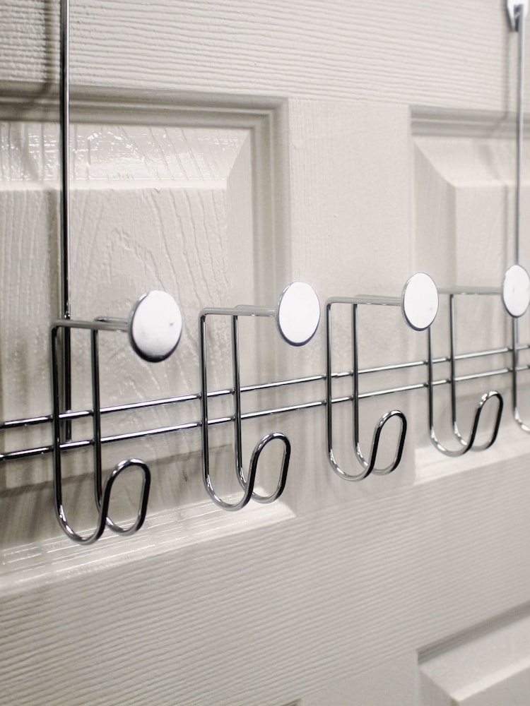 Showerdrape Silver Moretti Over Door Storage Hooks - Image 1 of 3