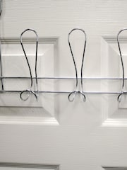 Showerdrape Silver Lyrical Over Door Storage Hooks - Image 2 of 3