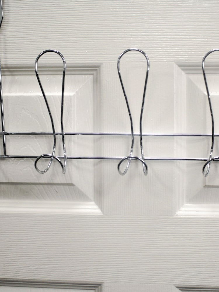 Showerdrape Silver Lyrical Over Door Storage Hooks - Image 2 of 3 Showerdrape Silver Lyrical Over Door Storage Hooks - Image 2 of 3