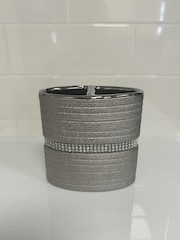 Showerdrape Silver Pzazz Diamante Bathroom Sink Toothbrush Holder - Image 3 of 3