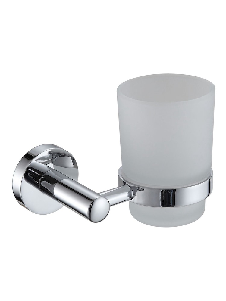 Showerdrape Silver Modernity Wall Mounted Toothbrush Holder - Image 1 of 1