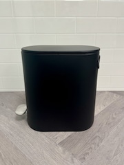 Showerdrape Black Fortuna 5L Soft Close Bathroom Pedal Bin and Toile Set - Image 5 of 6