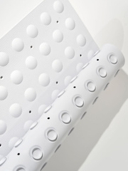 Showerdrape White Orbit Anti Slip Extra Long Bath Mat - Image 3 of 4