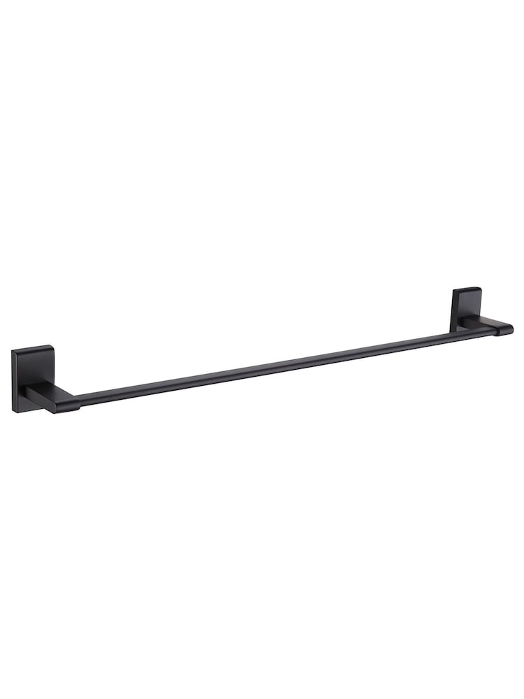 Showerdrape Black Unity Wall Mounted Rail Towel - Image 1 of 1 Showerdrape Black Unity Wall Mounted Rail Towel - Image 1 of 1