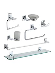 حزمة كاملة من 7 من وحدة إكسسوارات حمّام تُعلَّق على الحائط من Showerdrape - Image 1 of 6