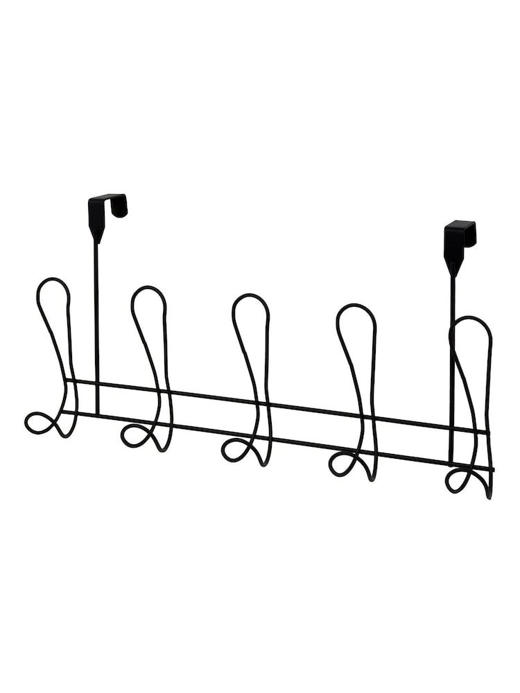 Showerdrape Black Lyrical Over Door Storage Hooks - Image 3 of 3 Showerdrape Black Lyrical Over Door Storage Hooks - Image 3 of 3