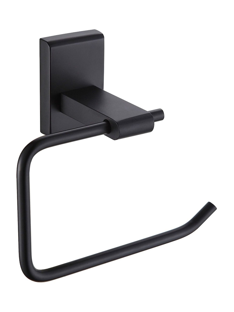 Showerdrape Black Unity Wall Mounted Toilet Roll Holder - Image 1 of 1