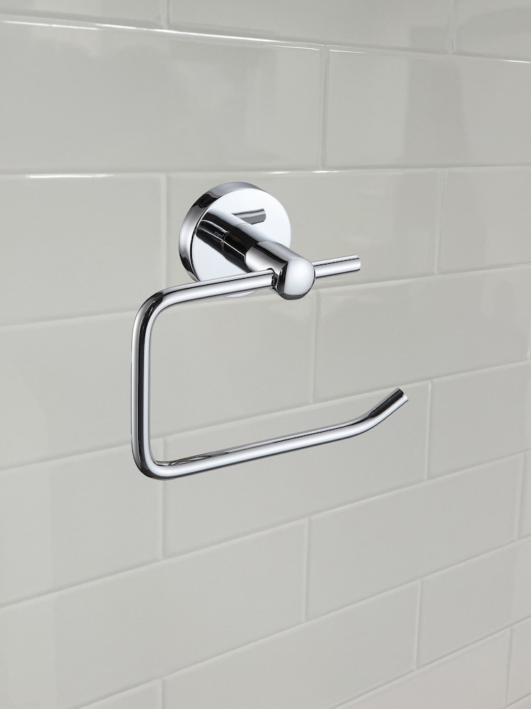 Showerdrape Set of 3 Modernity Robe Hook Toilet Roll Holder Ring - Bild 2 von 4