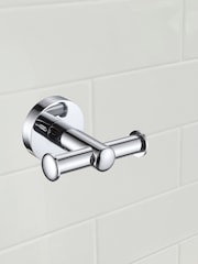 Showerdrape Set of 3 Modernity Robe Hook Toilet Roll Holder Ring - Bild 4 von 4