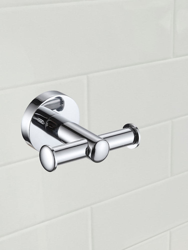 Showerdrape Set of 3 Modernity Robe Hook Toilet Roll Holder Ring - Bild 4 von 4