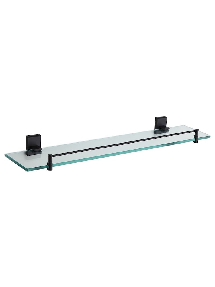 Showerdrape Black Unity Wall Mounted Vanity Shelf - Image 1 of 1 Showerdrape Black Unity Wall Mounted Vanity Shelf - Image 1 of 1