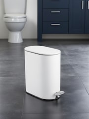 Showerdrape White Fortuna 5L Soft Close Bathroom Pedal Bin and Toile Set - Image 8 of 13
