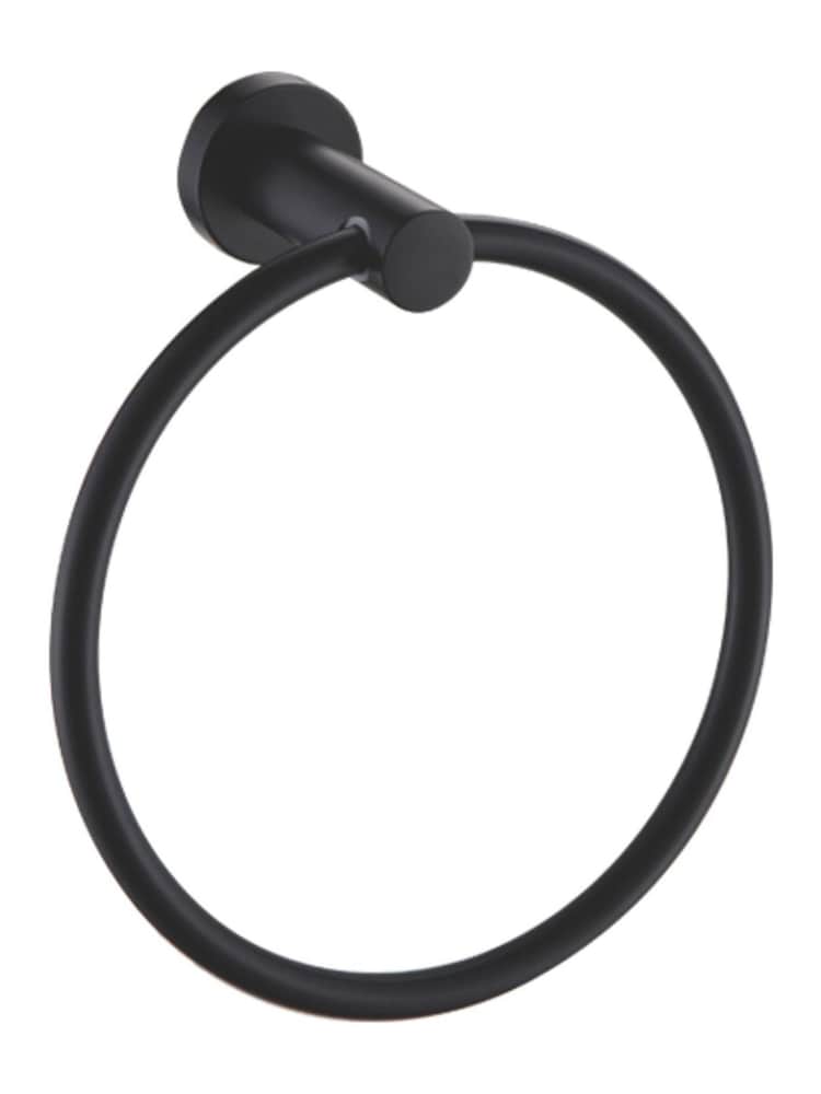Showerdrape Black Modernity Wall Mounted Towel - Image 1 of 1