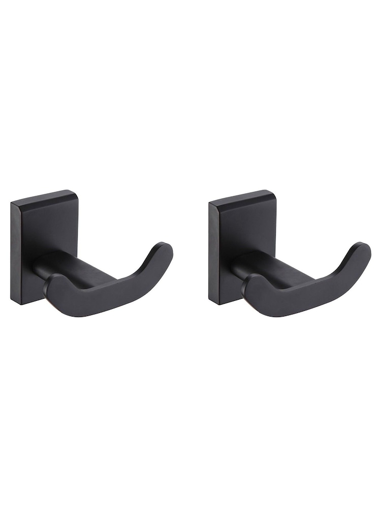 Showerdrape Set of 2 Unity Wall Mounted Robe Hooks - Bild 1 von 1