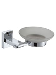 Showerdrape Silver Unity Wall Mounted Glass Soap Dish - Image 1 of 1
