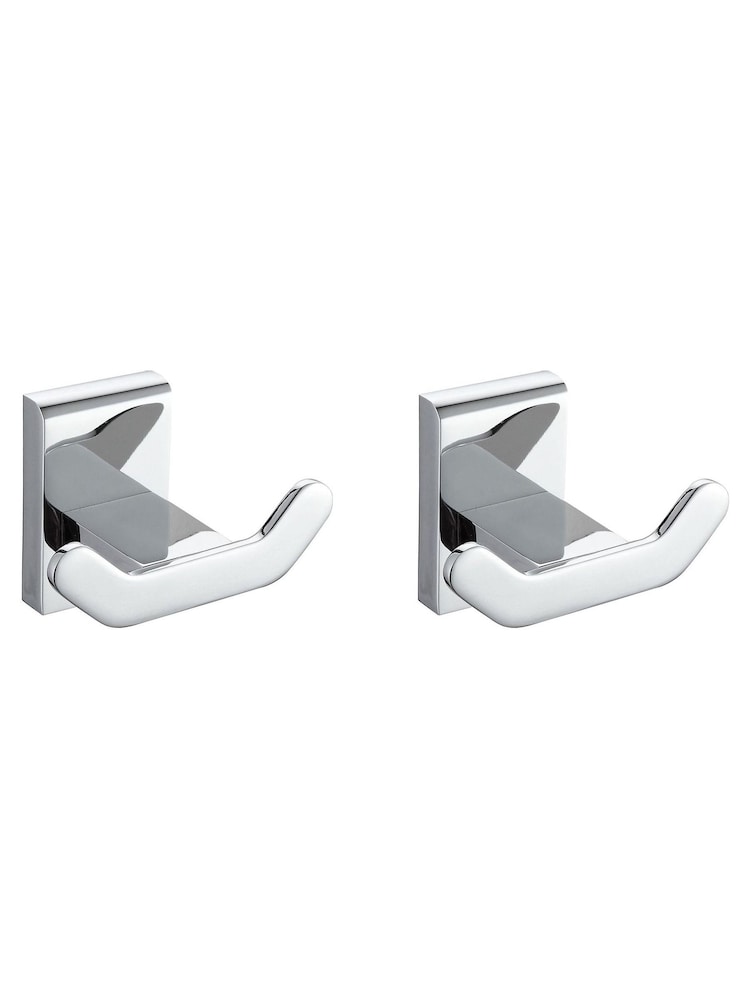 Showerdrape Set of 2 Unity Wall Mounted Robe Hooks - Изображение 1 из 1