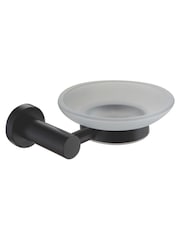 Showerdrape Black Modernity Wall Mounted Glass Soap Dish - Image 1 of 1