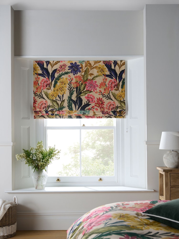 Multi Floral Print Ready Autumn Made Blackout Roman Blind - Image 1 of 4