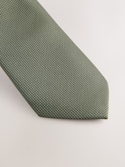 olive - Slim Fit - Strukturierte Krawatte - Bild 2 von 3