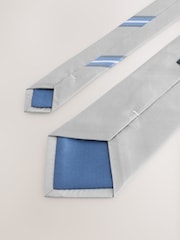 Grey Silk Tie - Image 3 of 3
