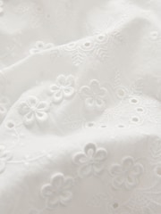 Laura Ashley White Broderie Floral Beach Cover-Up - Image 7 of 8