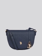 U.S. Polo Assn Blue Womens Jones Flap Cross-Body Bag - Image 1 of 6