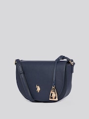 U.S. Polo Assn Blue Womens Jones Flap Cross-Body Bag - Image 2 of 6