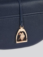 U.S. Polo Assn Blue Womens Jones Flap Cross-Body Bag - Image 5 of 6