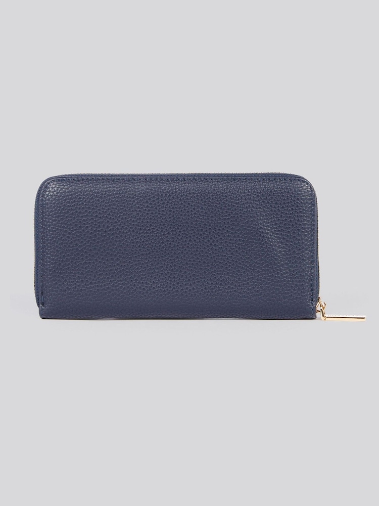 U.S. Polo Assn Blue Womens Stanford Large Zip Around Wallet - Image 2 of 6