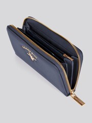 U.S. Polo Assn Blue Womens Stanford Large Zip Around Wallet - Image 4 of 6