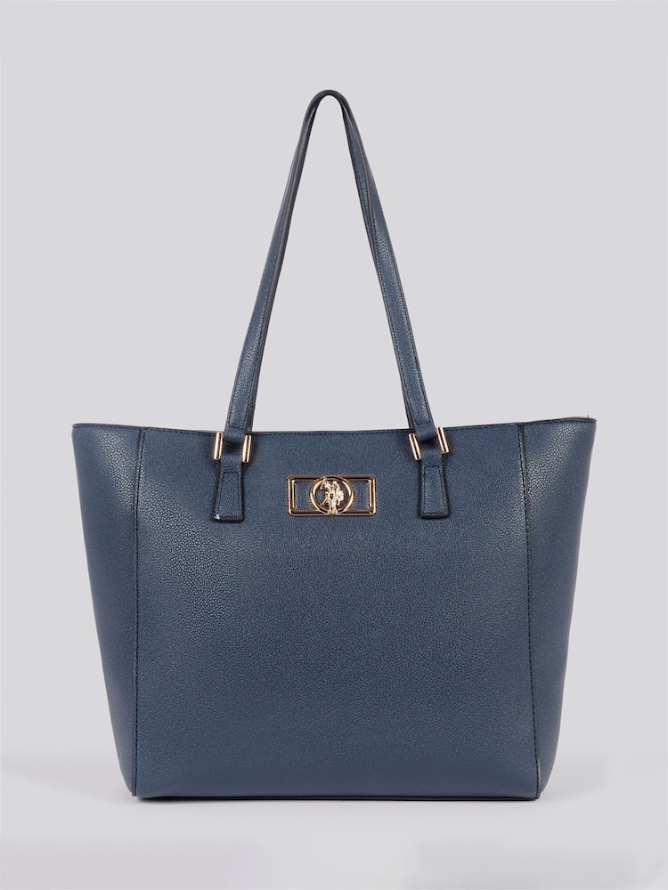 U.S. Polo Assn Blue Womens Jones Chic Shopping Bag - Image 1 of 6
