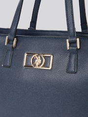 U.S. Polo Assn Blue Womens Jones Chic Shopping Bag - Image 5 of 6