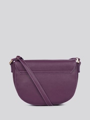 U.S. Polo Assn Purple Womens Jones Flap Cross-Body Bag - Image 3 of 5