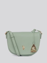 U.S. Polo Assn Green Womens Jones Flap Cross-Body Bag - Image 1 of 5