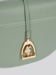 U.S. Polo Assn Green Womens Jones Flap Cross-Body Bag - Image 5 of 5