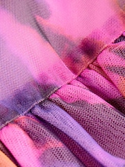 Rainbow Animal Tiered Mesh Dress (3-16yrs) - Image 3 of 4