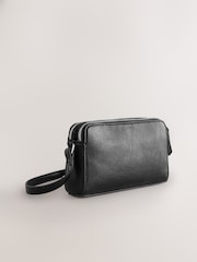 Black Double Zip Cross Body Bag - Image 4 of 7