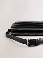 Black Double Zip Cross Body Bag - Image 7 of 7