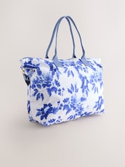 Blue Floral Foldaway Shoulder Bag - Image 2 of 5