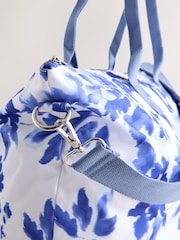 Blue Floral Foldaway Shoulder Bag - Image 4 of 5