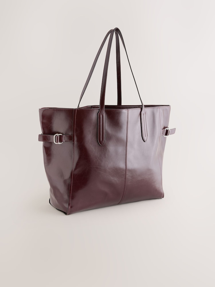 Berry Red Large Shoulder Bag - Image 1 of 6