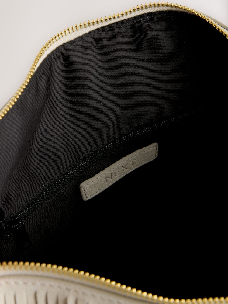 Bone Leather Fringe Boho Shoulder Bag - Image 2 of 5