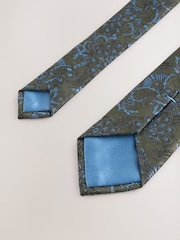 Green Slim Design Tie And Clip - Image 3 of 3