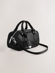 Black Mini Bowler Bag - Image 1 of 5