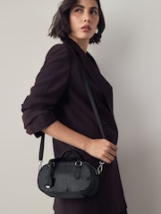 Black Mini Bowler Bag - Image 10 of 10